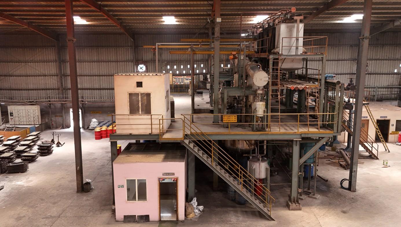 Interior of the Fortis Chemicals blending and production plant